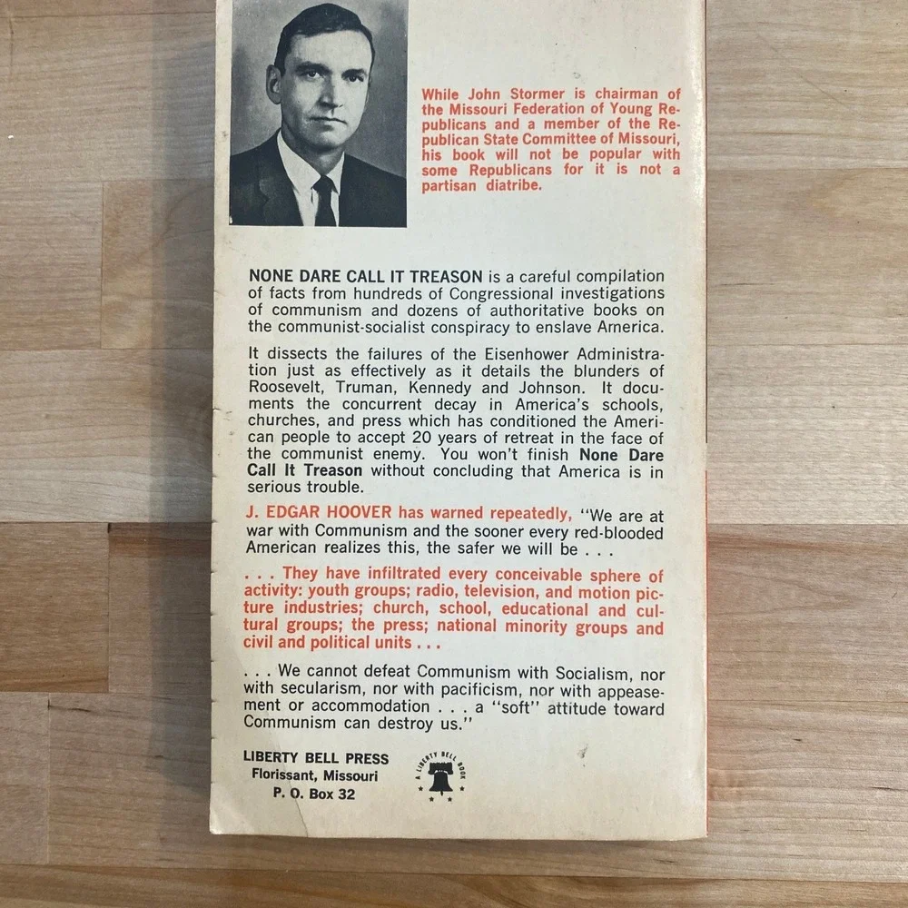 NONE DARE CALL IT TREASON John‎ A. Stormer 1964 Anti-Communist Cold War